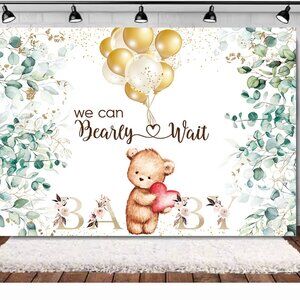 Neutral Baby Shower Backdrop for Boy's or Girl's - 7*5ft Vinyl High Resolution